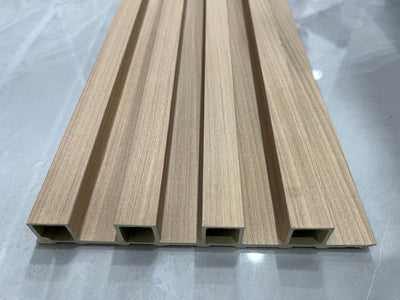 Décor Slat Wall Panels in Wood Look finish-PWC Plastic Waterproof