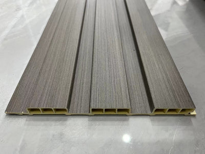 Décor Slat Wall Panels in Wood Look finish-PWC Plastic Waterproof