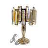 Crystallic Rectangular thin fitting heavy gold table lamp [5811-3TGD | 5811-3TS]