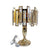 Crystallic Rectangular thin fitting heavy gold table lamp [5811-3TGD | 5811-3TS]