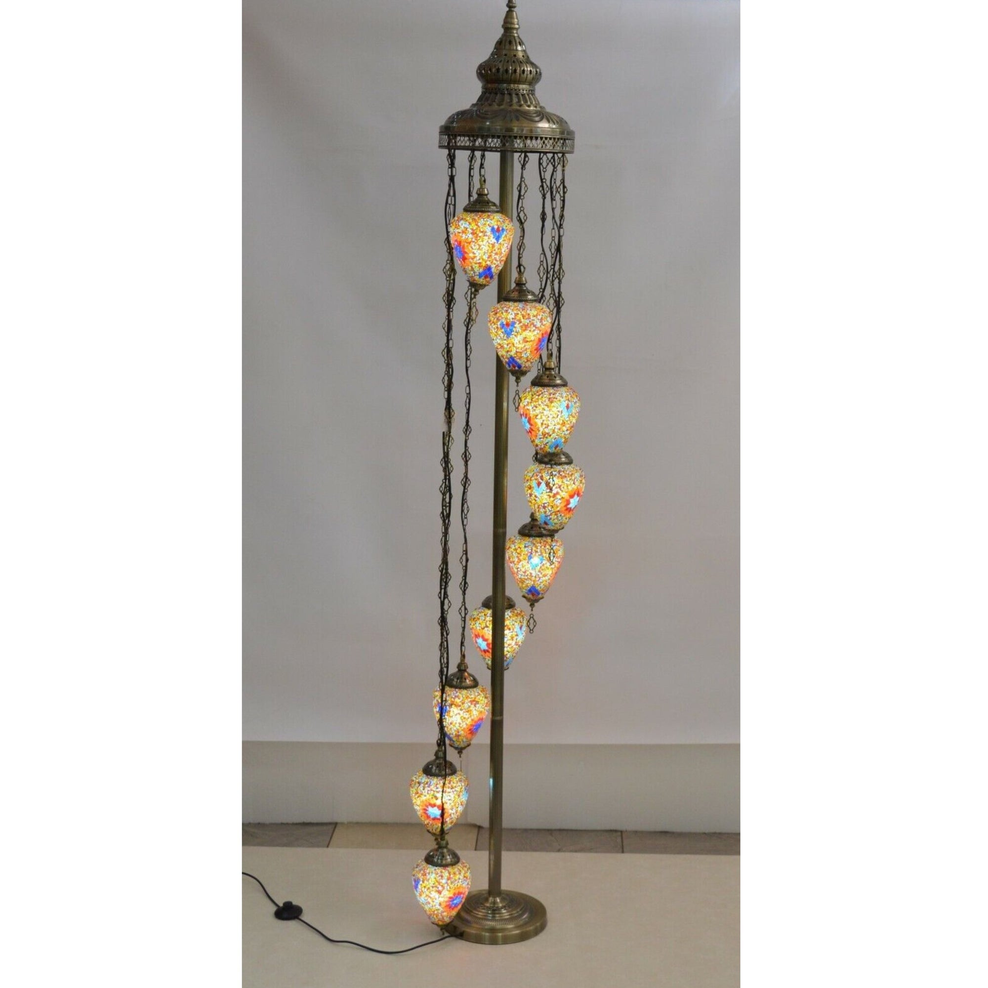 Turkish style tall free standing lamp [88656-9T]