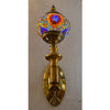 Turkish Wall Lights with Colorful globe- Brass-33721/1W