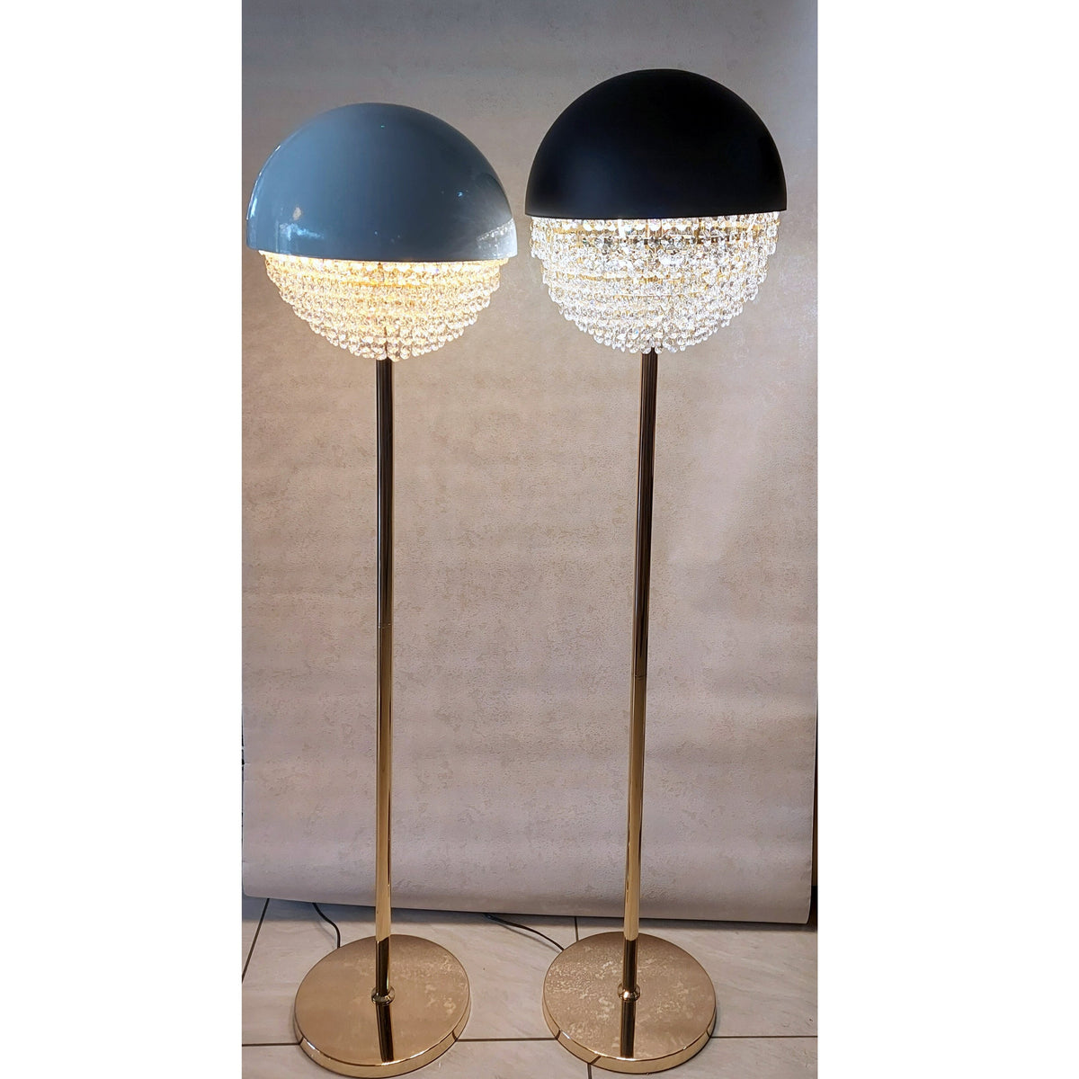 Drum Crystal Floor &amp; Table Lamp with Different colour and design with matching ceiling Light-Y806