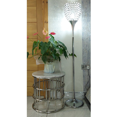 Cupped full metallic body standing lamp [F372S]