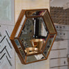 Hexagonal Decor Mirror for Living Room & Bedroom or any room Decoration