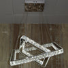 Square 2 Pendant Ceiling Light-Colour Changing Dimmable with Remote Control-20013-600+400-Chrome