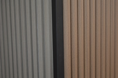 Décor Slat Wall Panels in Wood Look finish-PWC Plastic Waterproof