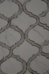 Porcleain Decor Tiles in large Greyscale with silver trim | 1 sheet 60 x 30 cm | 6 tiles 1 sqm