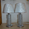 Thin metallic frame crystallic table lamp with incorporated LED [HGC01 | HSC01]