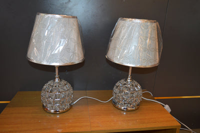 Thin metallic frame crystallic table lamp with incorporated LED [CDG03 | CDS03]