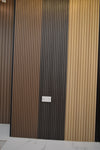 Décor Slat Wall Panels in Wood Look finish-PWC Plastic Waterproof