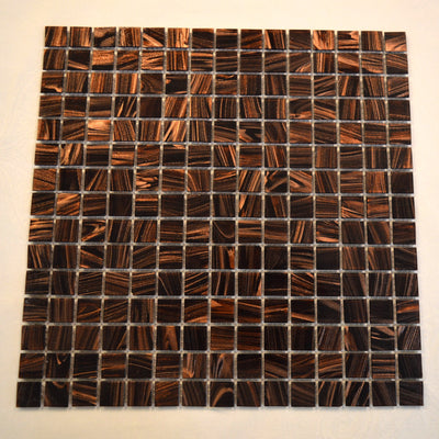 Glitter Bronze Marble Effect Mosaic Tiles-330*330*8mm-10sheets-1m2