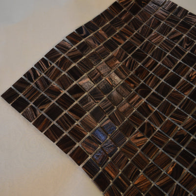 Glitter Bronze Marble Effect Mosaic Tiles-330*330*8mm-10sheets-1m2