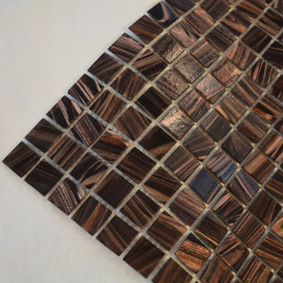 Glitter Bronze Marble Effect Mosaic Tiles-330*330*8mm-10sheets-1m2