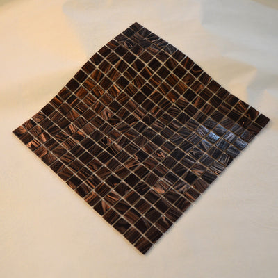 Glitter Bronze Marble Effect Mosaic Tiles-330*330*8mm-10sheets-1m2