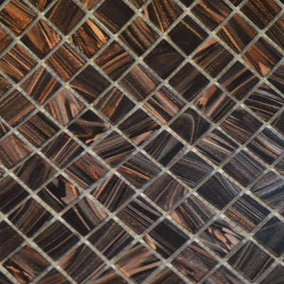 Glitter Bronze Marble Effect Mosaic Tiles-330*330*8mm-10sheets-1m2