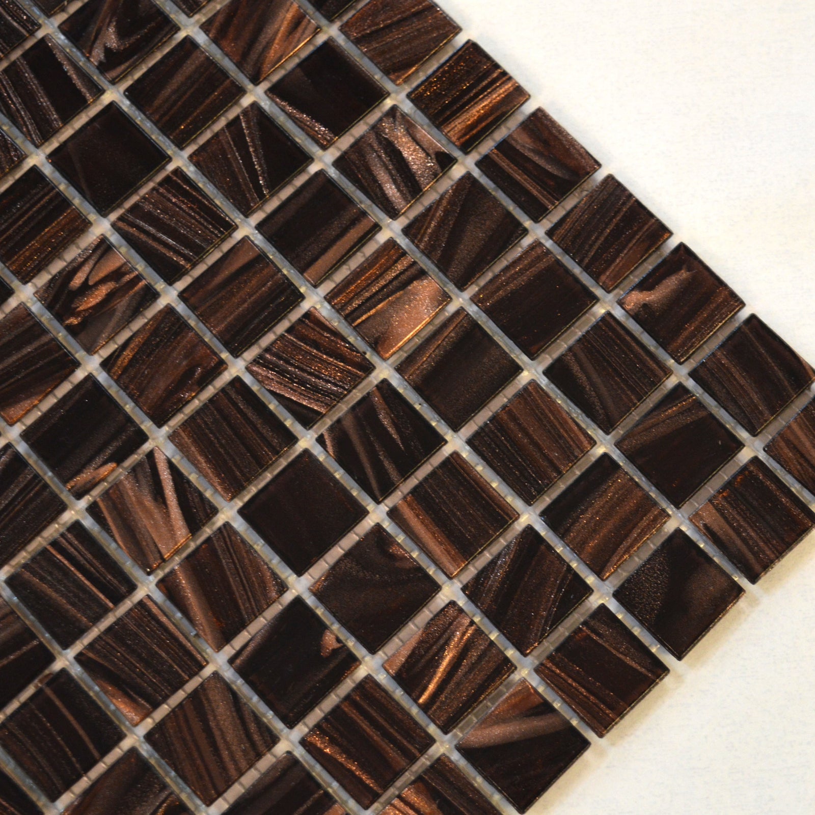 Glitter Bronze Marble Effect Mosaic Tiles-330*330*8mm-10sheets-1m2