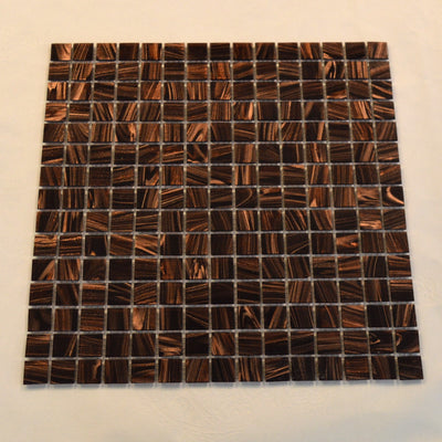 Glitter Bronze Marble Effect Mosaic Tiles-330*330*8mm-10sheets-1m2