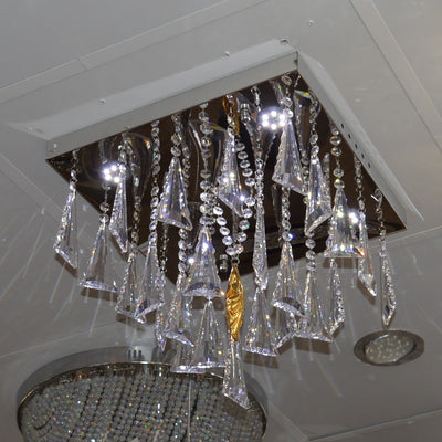 Crystal Model Flushmount Ceiling Light Silver-9400-400*400