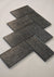 Black Shimmering Metro Glass Mosaic Tiles-75*150*8mm-90tiles-1m2-JH12-B(Black)