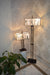 Handmade Brown & White shade Tiffany Table Lamp & Floor Lamp