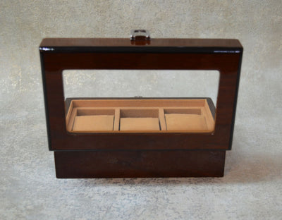 Watch Box Organizer 3 & 5 Slots Wooden Watch Display Case -Luxury Gift for Men and Women