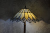 Handmade Bown & White shade Tiffany Table Lamp & Floor Lamp