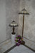 Handmade Brown & White shade Tiffany Floor Lamp & Table Lamp