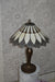 Handmade Brown & White shade Tiffany Table Lamp & Floor Lamp