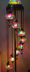 Turkish Floor Lamp with colourful 7 & 9globes in different sizes-ZQF011-9globs ZQF002/7globs-Moroccon