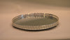 Set of 3pcs Silver Serving Tray/platter Mirrored Modern Design Round shape