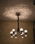 Modern Crystal Globe Pendant Ceiling Lights  Gold / Silver-2176-6Head