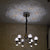 Modern Crystal Globe Pendant Ceiling Lights  Gold / Silver-2176-6Head