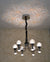 Modern Crystal Globe Pendant Ceiling Lights  Gold / Silver-2176-6Head