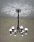 Modern Crystal Globe Pendant Ceiling Lights  Gold / Silver-2176-6Head