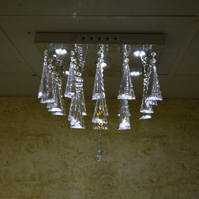 Crystal Model Flushmount Ceiling Light Silver-9400-400*400