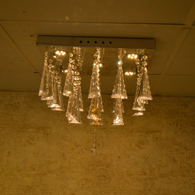 Crystal Model Flushmount Ceiling Light Silver-9400-400*400