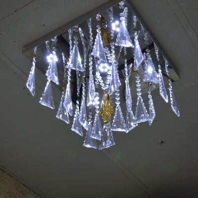 Crystal Model Flushmount Ceiling Light Silver-9400-400*400