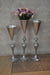 Home Décor Flower Vase in three different sizes in chrome & Gold-9832