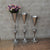 Home Décor Flower Vase in three different sizes in chrome & Gold-4065