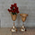 Home Décor Flower Vase in three different sizes in chrome & Gold-4065