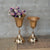 Home Décor Flower Vase in three different sizes in chrome & Gold-9832