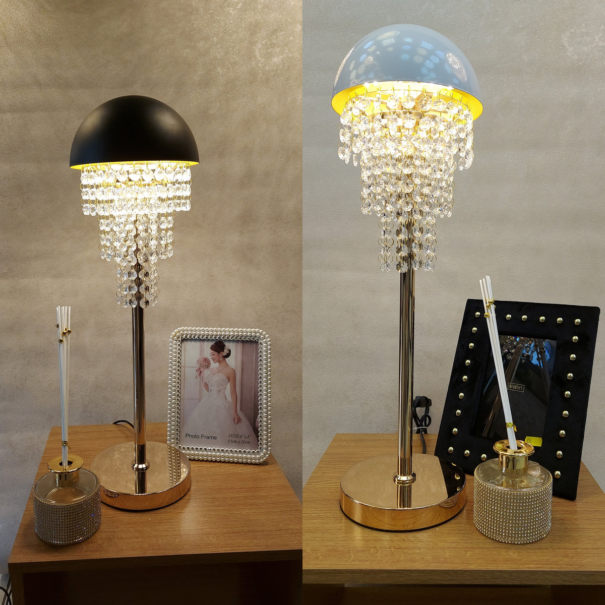 Drum Crystal Floor &amp; Table Lamp with Different colour and design with matching ceiling Light-Y806