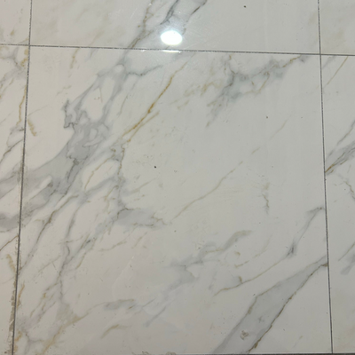 White Marble Effect with Grey and Cream Color Texture Polished Porcelain Tiles Wall & Floor Tiles-800*800*10.5mm-CTB842003F