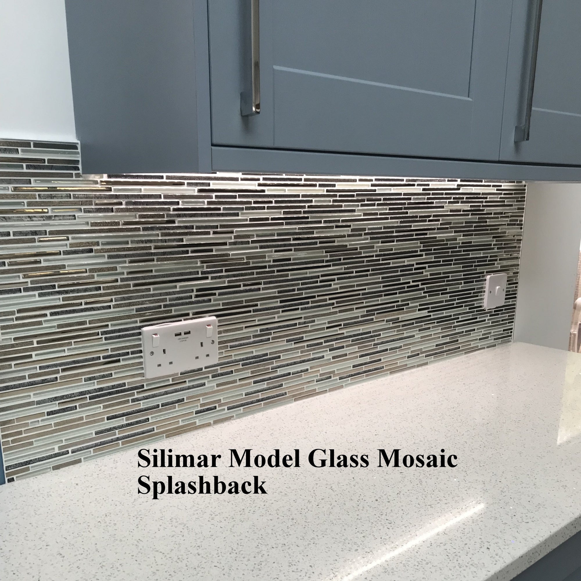 Light Olive, Gold, Silver Lined Glass Mosaic Tiles-300*300*8mm-11sheets-1m2-VAXY02