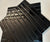 Black Rectangle Strip Glass Mosaic Tiles-300*300*8mm-11sheets-1m2-DZ3302