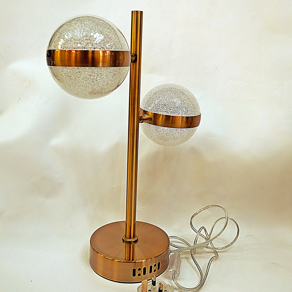 Copper Crystallic Bowl &amp; Brass framed table lamps [LF3019-6GD | LF3019-6S]