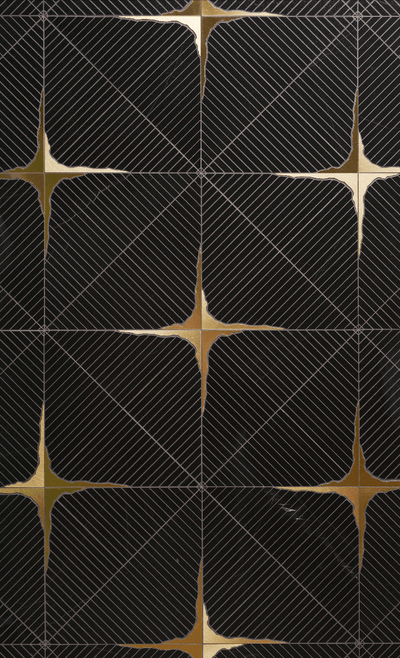 Black & Gold, White & Gold Argyle Pattern Porcelain Décor Wall & Floor Tiles-600*600*10mm-3sheets-1m2-Code: DEC-MIR0791 & DEC-MIR0792