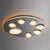 Almond Shape diffusers with an ice effect  Modern Flush mount LED Ceiling Lights  -2310-800, 500 & 400