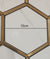 Hexagonal Gold and White Elegant Mosaic Tiles-220*380*8mm